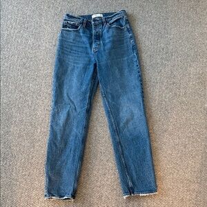 Abercrombie & Fitch Women's Straight Leg Blue Jeans
